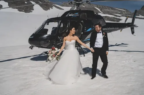 Jonny and his wife on their wedding day